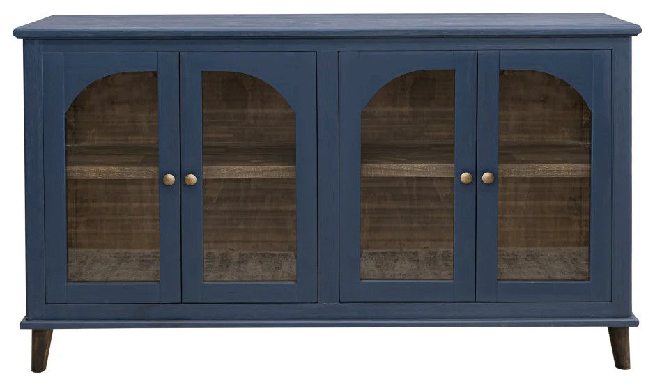 Celtic Solid Wood Console / TV Stand / Sideboard - 71" - Blue