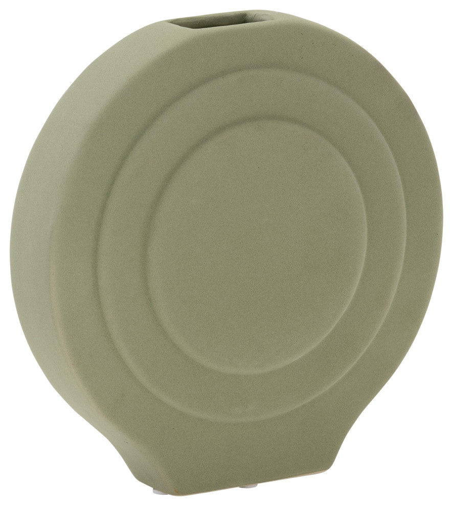 Dol, 7" Round Vase, Dark Sage