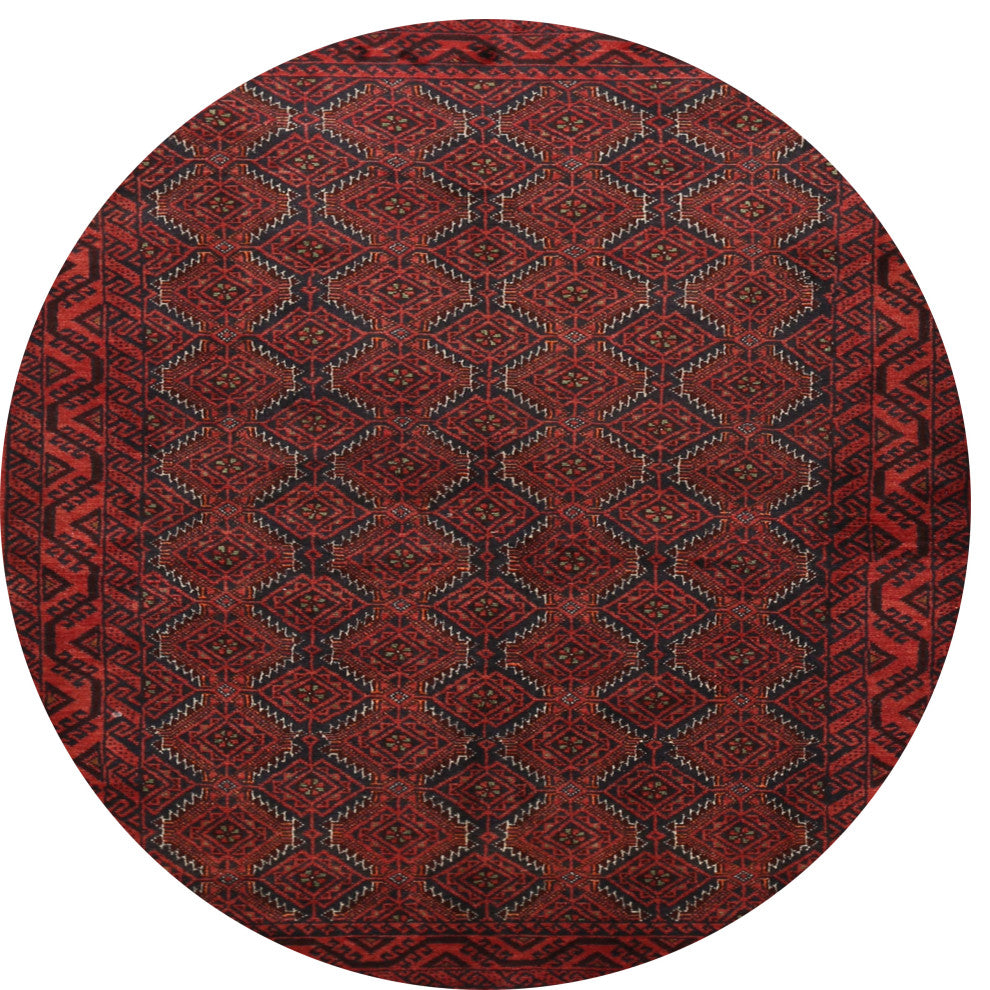 Ahgly Company Indoor Round Traditional Area Rugs, 4' Round