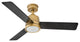 Hinkley Chet 48" Indoor/Outdoor Ceiling Fan, Heritage Brass