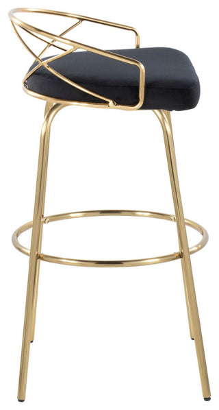 Charlotte Glam 30" Fixed-Height Barstool, Set of 2