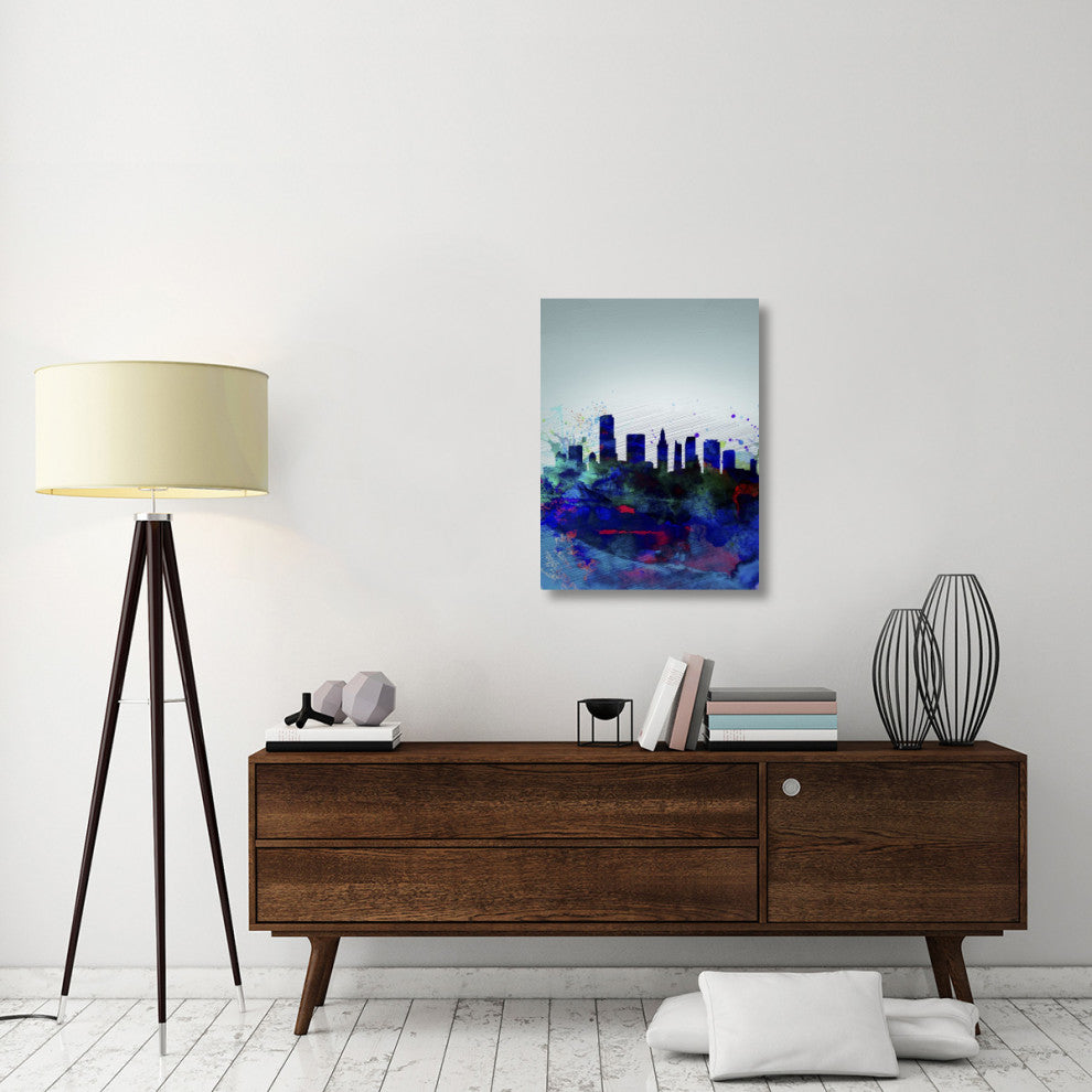 "Miami Watercolor Skyline" Fine Art Print