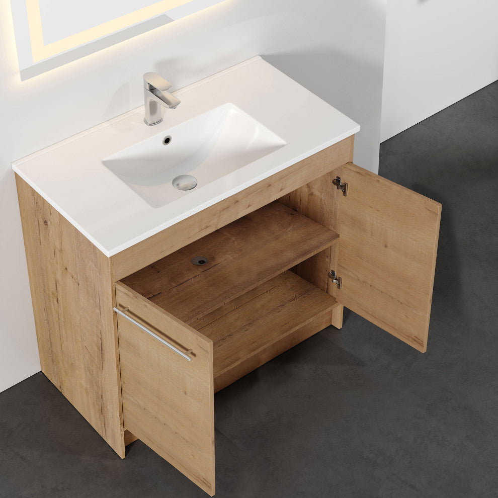 Jenny Oak Natural Vanity Kit, 36" Wide