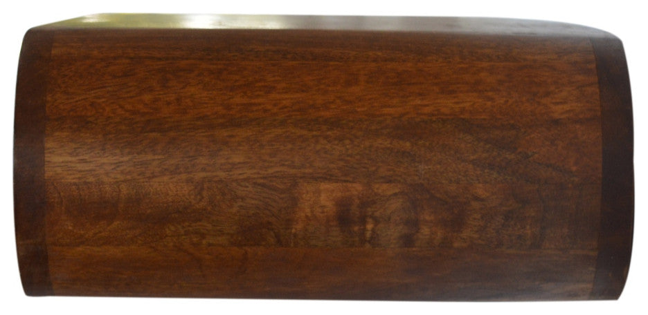 Wall Mounted Round Chestnut Nightsand