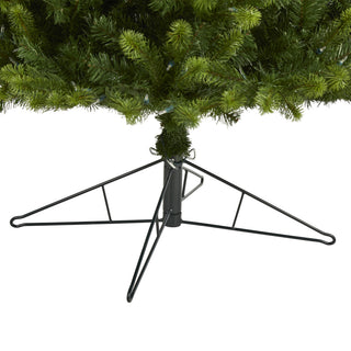 9' Virginia Spruce Faux Xmas Tree W/Multifunction Lights & Bendable Branches