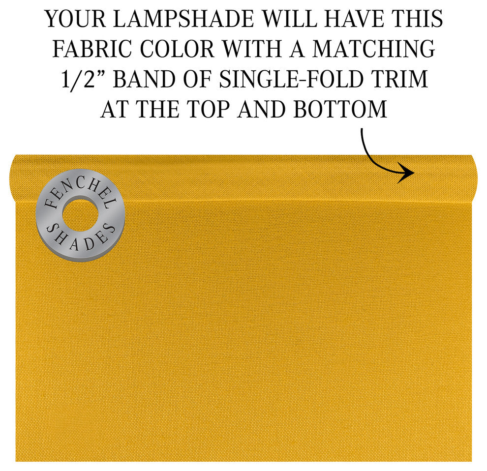 Fenchel Shades 13"x15"x15" Spider Attachment Empire Lamp Shade, Linen Curr