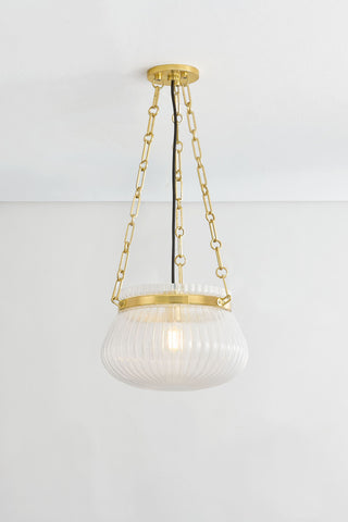 Granby 13" Wide Aged Brass Pendant