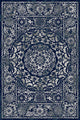 Dulce Modern Bloom Area Rug - Blue and Gray - 5' 3" X 7' 3"