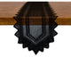 DII Nordic Lace Table Runner, Black, 14"x72"