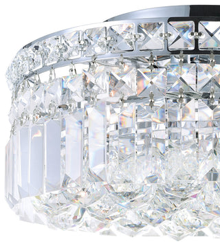 Colosseum 5 Light Flush Mount With Chrome Finish