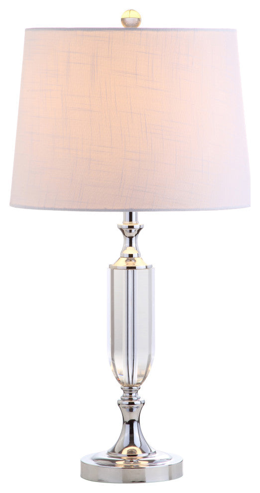 Bella 27" Crystal Table Lamp, Clear