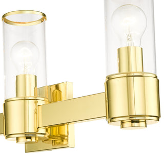 Livex Lighting Quincy 3-Light Polished Brass Vanity Sconce