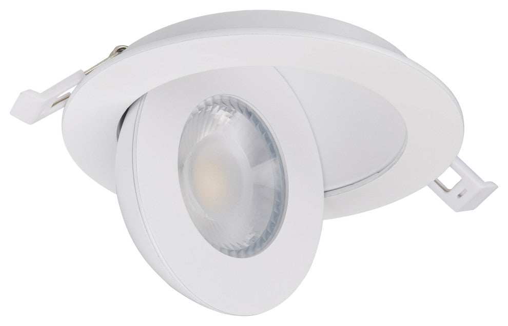 9 Watt - CCT Selectable - LED Direct Wire Downlight - Gimbaled - 4 Inch Round