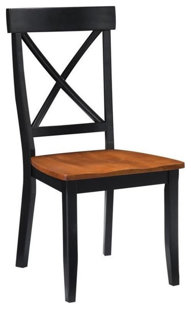 Homestyles Bishop Wood 5 Piece Dining Set in Black