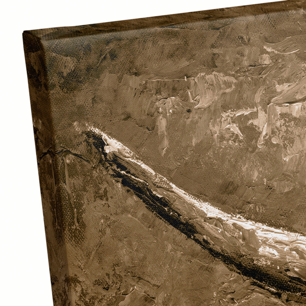 Sepia Bull 20x30 Canvas Wall Art