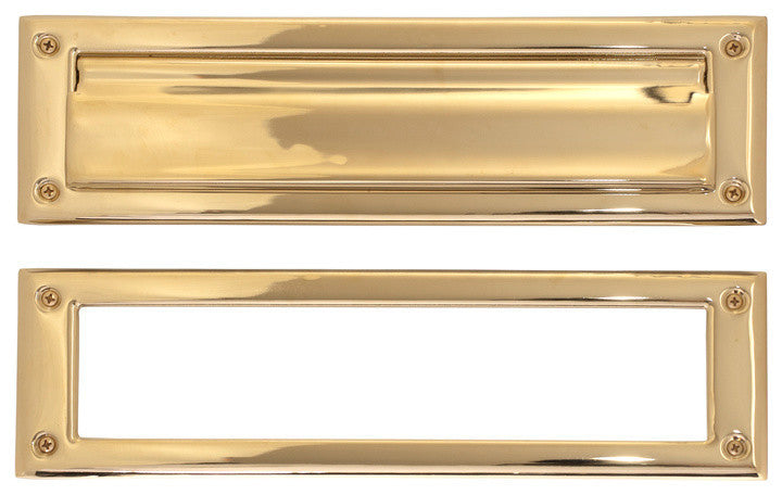 Mail Slot 3-5/8"x13", PVD Polished Brass