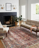 Chris Loves Julia x Loloi Jules Merlot/Multi 3'-6" x 5'-6" Area Rug