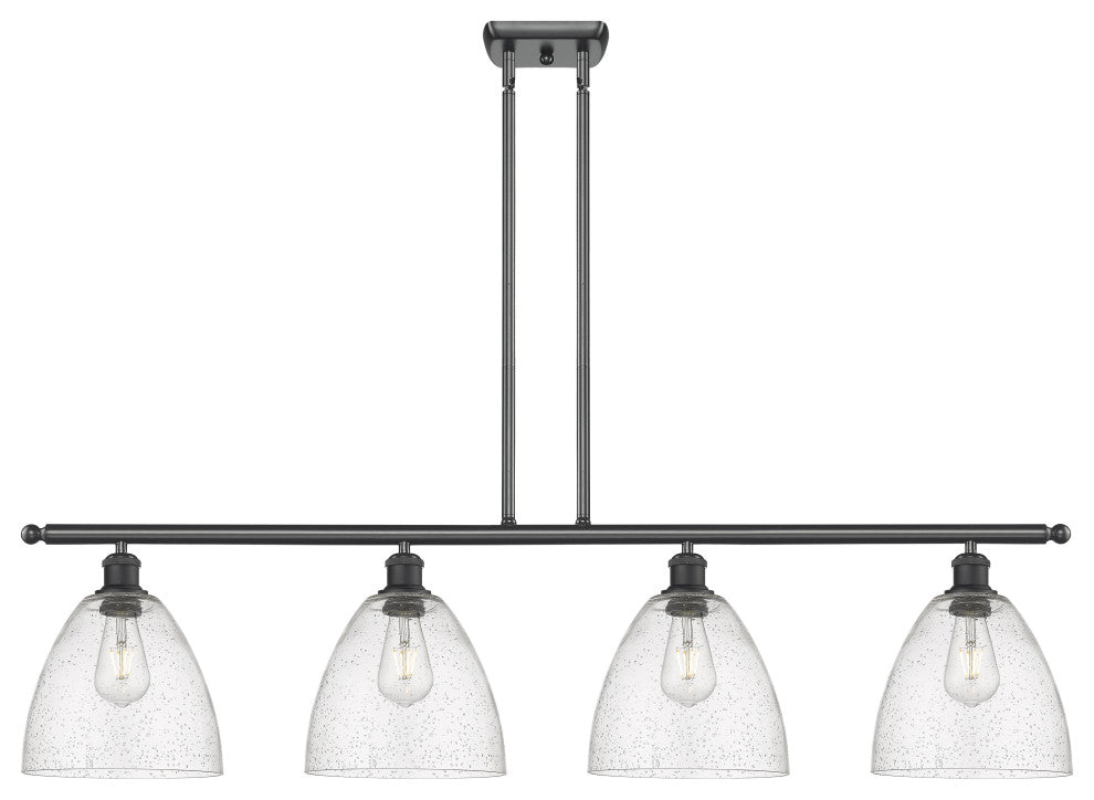 Innovations 516-4I-BK-GBD-94-LED 4 Light Island Light, Matte Black