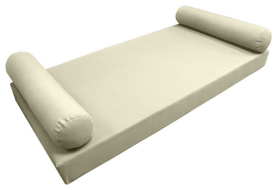 Style5 Twin Knife Edge Outdoor Mattress Bolster Slip Cover COMPLETE SET AD005