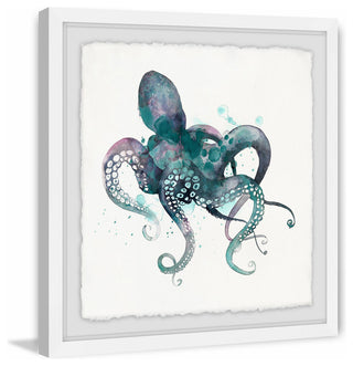 "Tentacles I" Framed Painting Print, 24"x24"