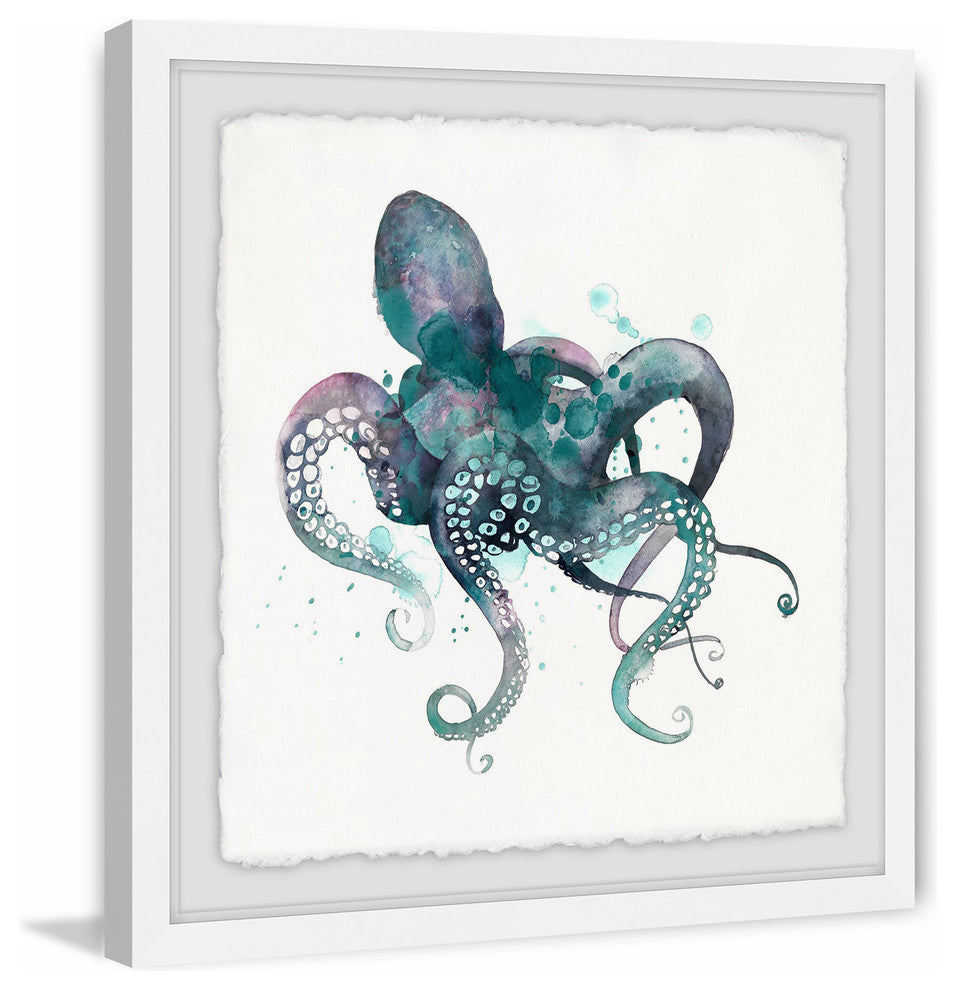 "Tentacles I" Framed Painting Print, 24"x24"