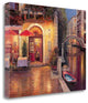 "Night Cafe After Rain" By Haixia Liu, Giclee Print on Gallery Wrap Canvas