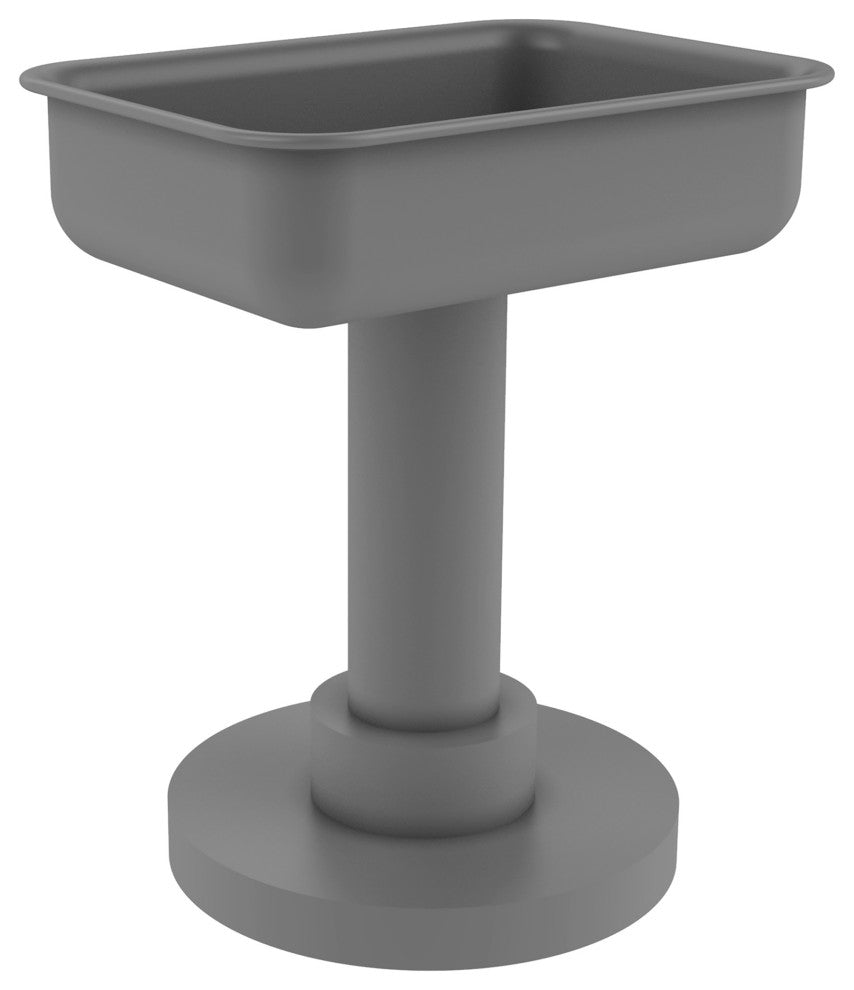 Vanity Top Soap Dish, Matte Gray