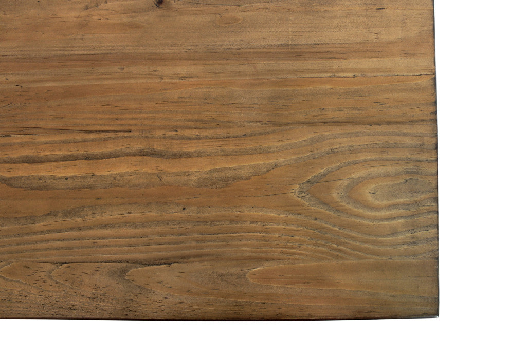 Samara 4-Door Recycled Pine Wood Sideboard, Natural Finish