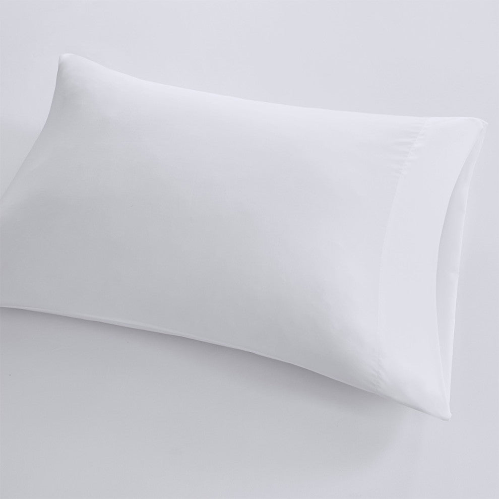 Sleep Philosophy Smart Cool Microfiber Sheet Set, White