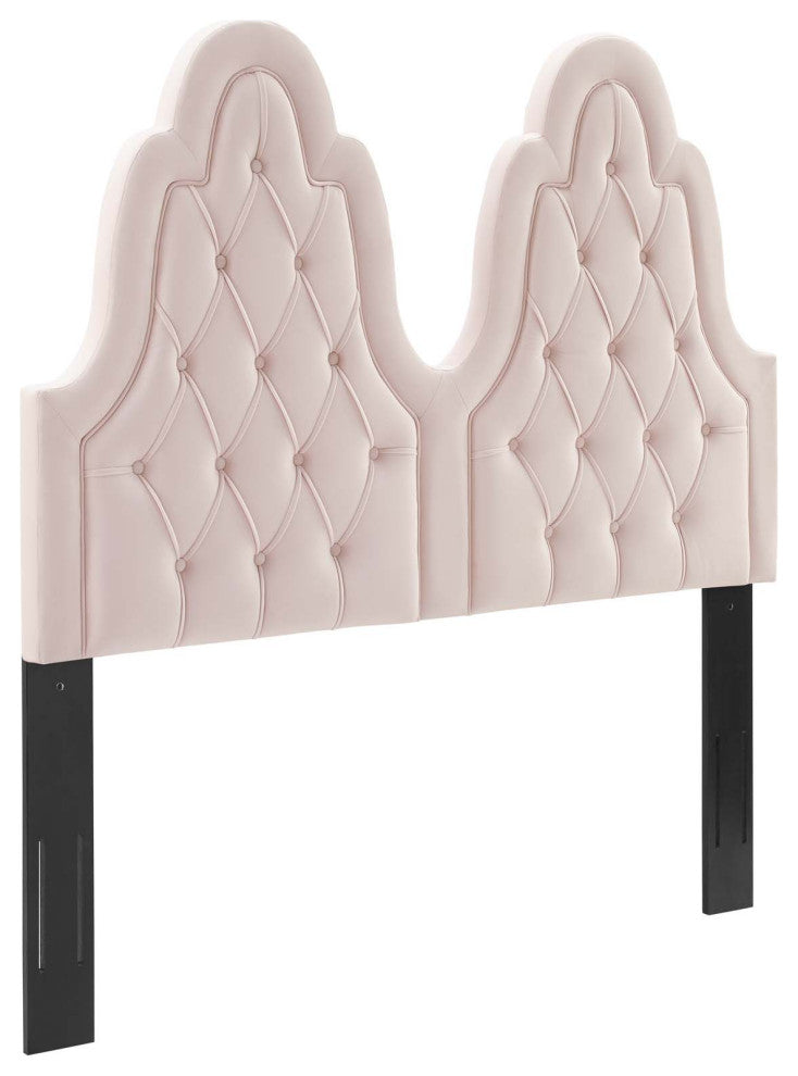 Augustine Tufted Performance Velvet King/California King Headboard Pink