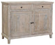 Stella 49" Wide 2-Door Sideboard, Light Gray
