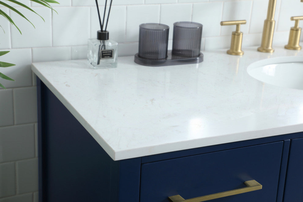 Isabel 54" SIngle Bathroom Vanity, Blue