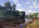 Alfred Sisley Bend in the River Loing in Summer Gallery Wrapped Canvas Print