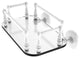 Prestige Skyline Wall Mounted Glass Guest Towel Tray, Matte White