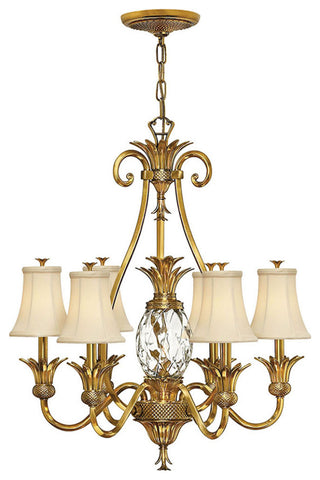 Hinkley Plantation Medium Single Tier, Burnished Brass