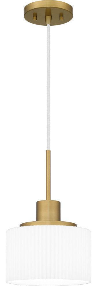 Quoizel QPP6172 Callahan 8"W Mini Pendant - Aged Brass