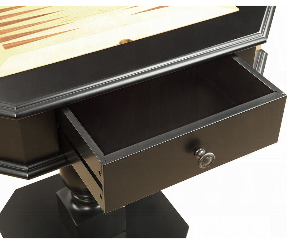 Bishop Game Table, Black