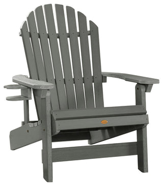 King Hamilton Folding Adirondack Chair With Cup Holder, Coastal Teak