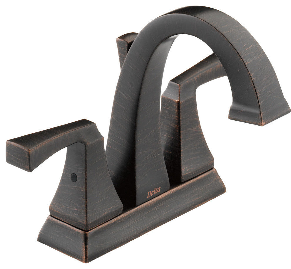Delta Dryden 2 Handle Centerset Bathroom Faucet, Venetian Bronze, 2551-RBMPU-DST