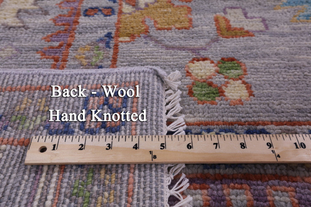 8' 10" X 12' 0" Turkish Oushak Hand Knotted Wool Rug - Q15697