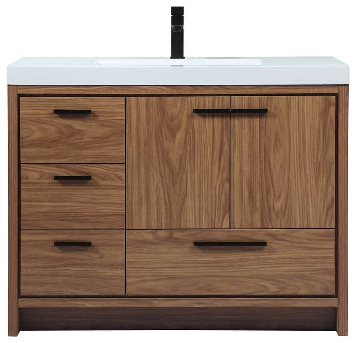 Elegant Lighting VF46042 Wyatt 42" - Walnut Brown