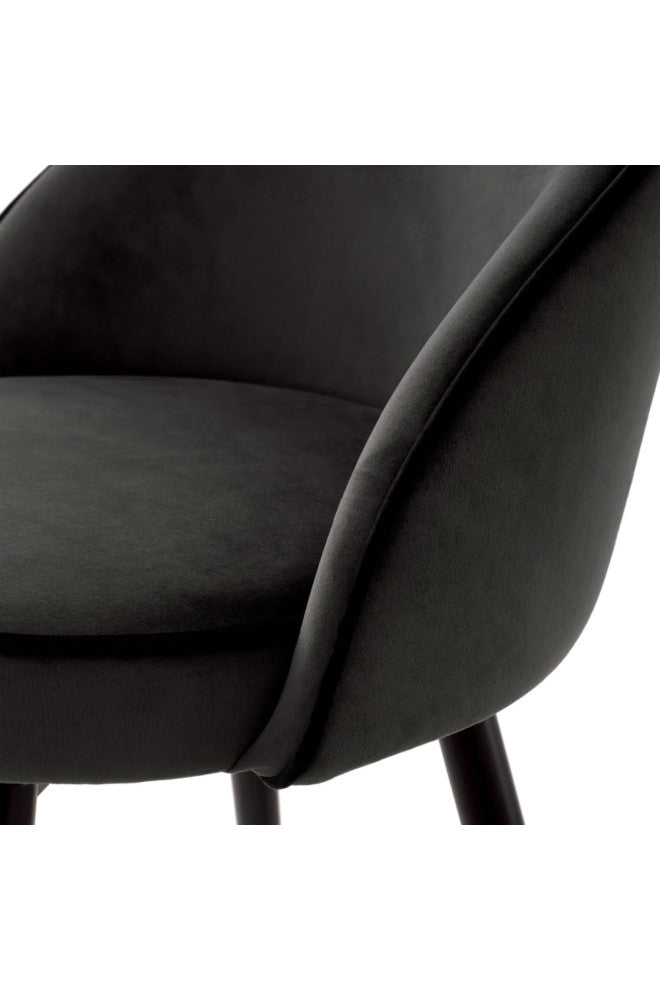 Swivel Counter Stools, Set of 2, Eichholtz Cooper, Black