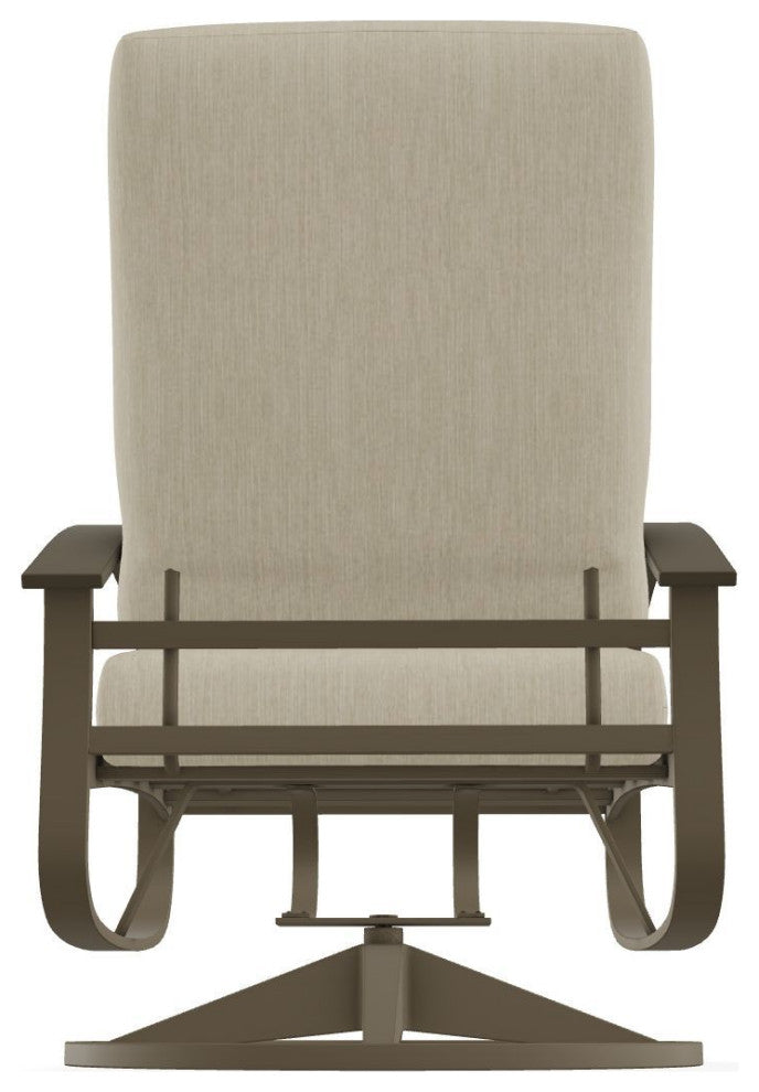 Belle Isle Cushion Outdoor Swivel Rocker, Huskie/Beachwood