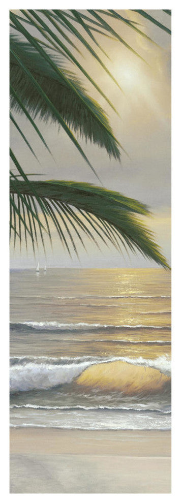 "Paradiso Panel II" Digital Paper Print by Diane Romanello, 14"x38"