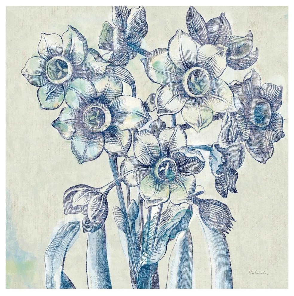 "Belle Fleur IV" Digital Paper Print by Sue Schlabach, 26"x26"