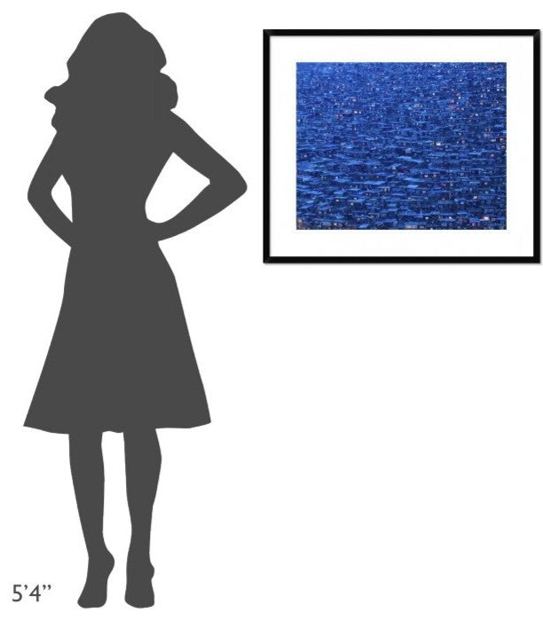 "Dwelling" Framed Digital Print by Shu-Guang Yang, 32x28"