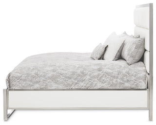 State St. Cal. King Short Panel Bed - Off White