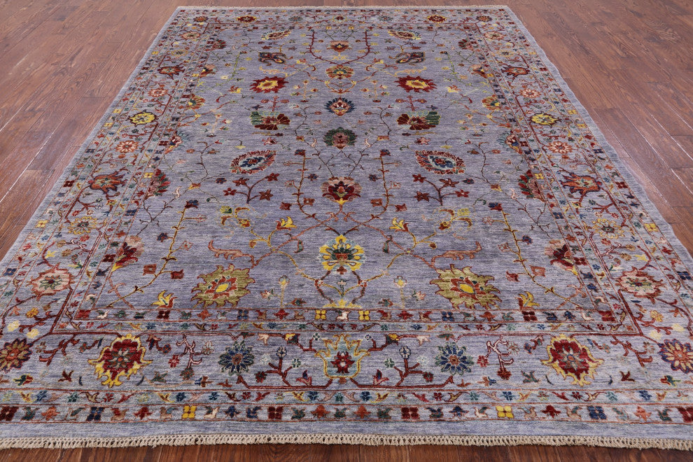 Persian Tabriz Hand Knotted Wool Rug 8' 0" X 9' 10" Q7535