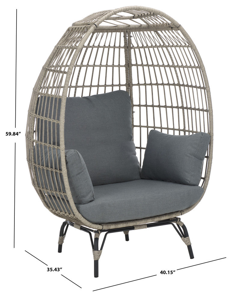 Safavieh Emmett Egg Chair, Grey