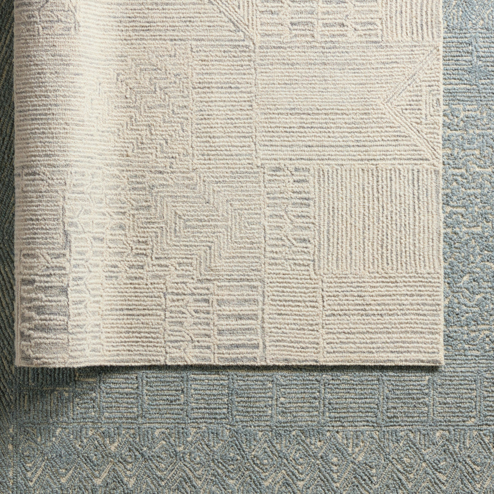 Jaipur Living Karim Handmade Striped Cream/ Light Gray Area Rug 10'X14'